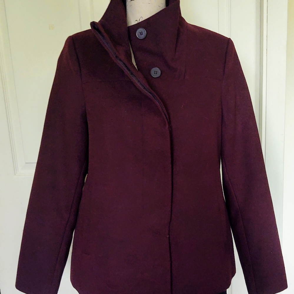 Old Navy Burgundy Wool Jacket